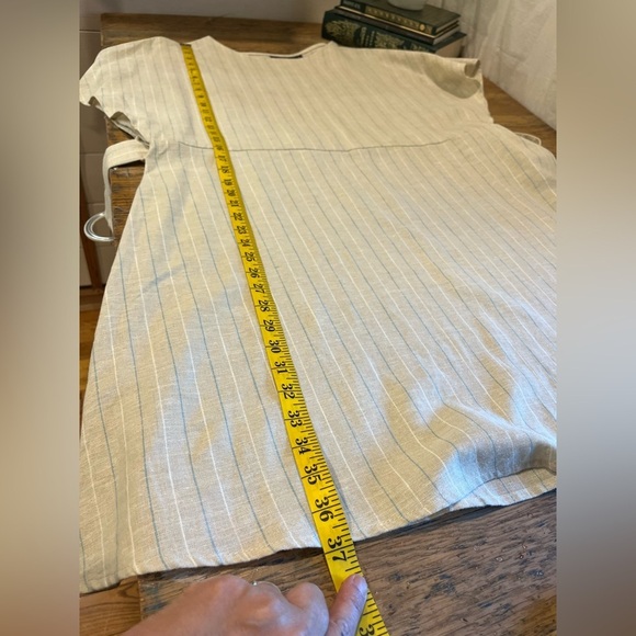 Striped Belted Linen-Blend Dress - Kiabi (Size 42 / US 10) - Picture 12 of 12